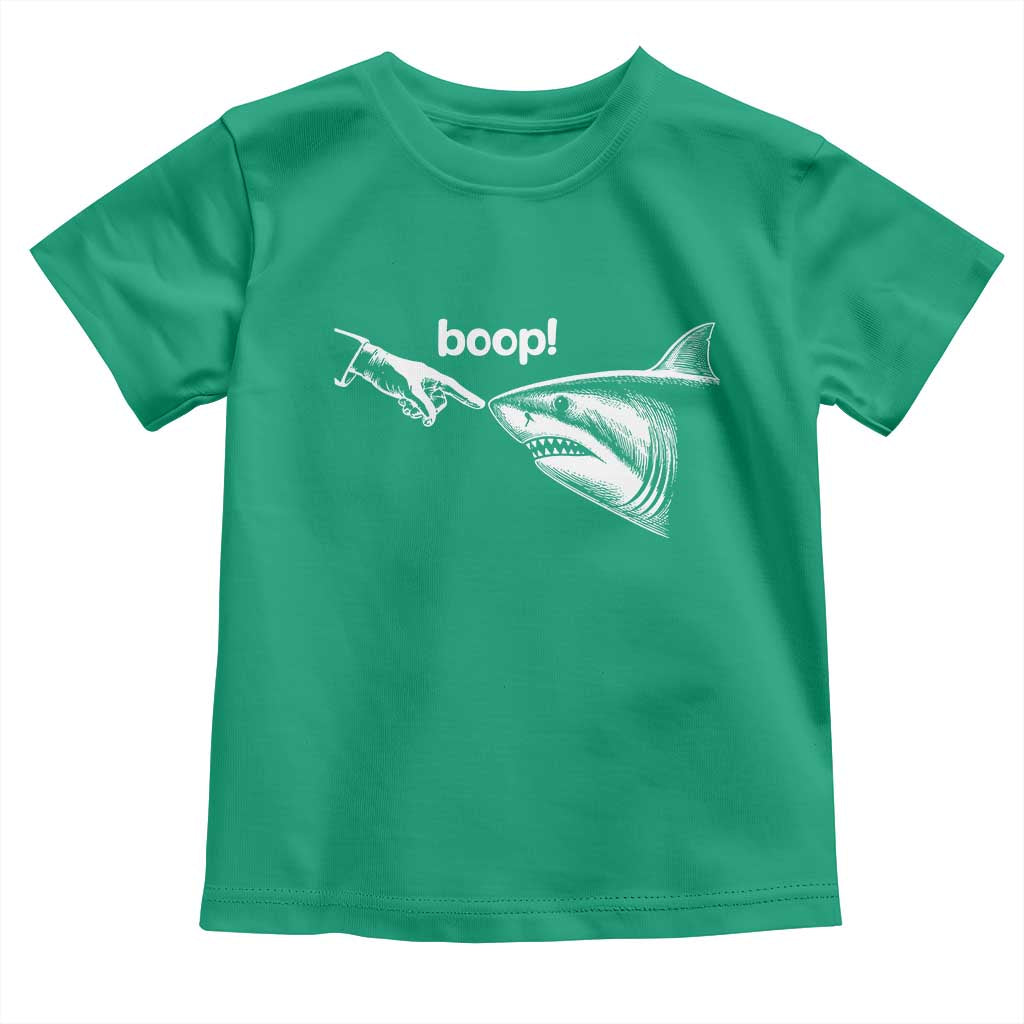 Boop Shark Meme Toddler T Shirt Funny Nose Touch Shark Lovers Ocean Life