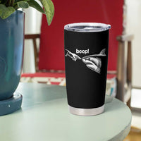 Boop Shark Meme Tumbler Cup Funny Nose Touch Shark Lovers Ocean Life