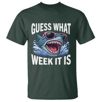 Funny Shark Guess What Week It Is T Shirt Shark Awareness Support Ocean Summer