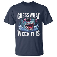 Funny Shark Guess What Week It Is T Shirt Shark Awareness Support Ocean Summer