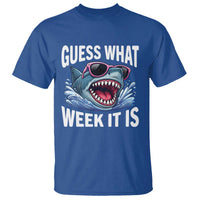 Funny Shark Guess What Week It Is T Shirt Shark Awareness Support Ocean Summer