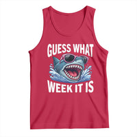 Funny Shark Guess What Week It Is Tank Top Shark Awareness Support Ocean Summer