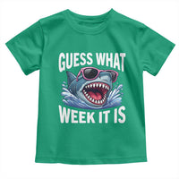 Funny Shark Guess What Week It Is Toddler T Shirt Shark Awareness Support Ocean Summer