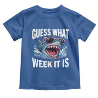 Funny Shark Guess What Week It Is Toddler T Shirt Shark Awareness Support Ocean Summer
