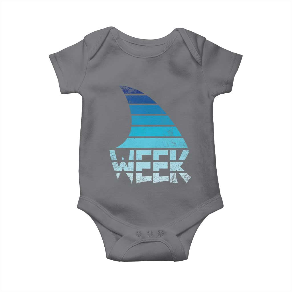 Funny Shark Fin Week Retro Ocean Wildlife Vintage Baby Onesie