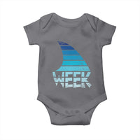 Funny Shark Fin Week Retro Ocean Wildlife Vintage Baby Onesie