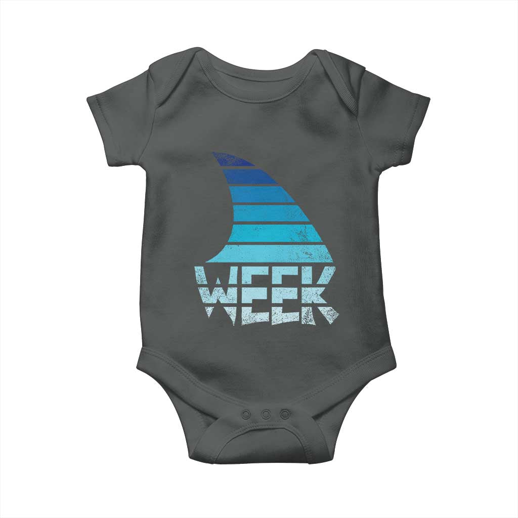 Funny Shark Fin Week Retro Ocean Wildlife Vintage Baby Onesie