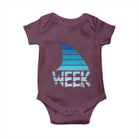 Funny Shark Fin Week Retro Ocean Wildlife Vintage Baby Onesie