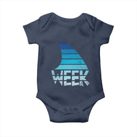 Funny Shark Fin Week Retro Ocean Wildlife Vintage Baby Onesie
