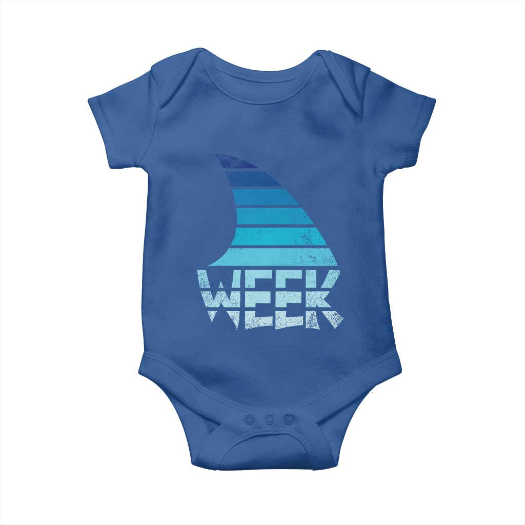 Funny Shark Fin Week Retro Ocean Wildlife Vintage Baby Onesie