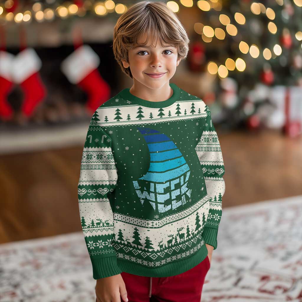 Funny Shark Fin Week Retro Ocean Wildlife Vintage Ugly Christmas Sweater