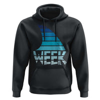 Funny Shark Fin Week Retro Ocean Wildlife Vintage Hoodie