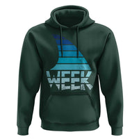 Funny Shark Fin Week Retro Ocean Wildlife Vintage Hoodie