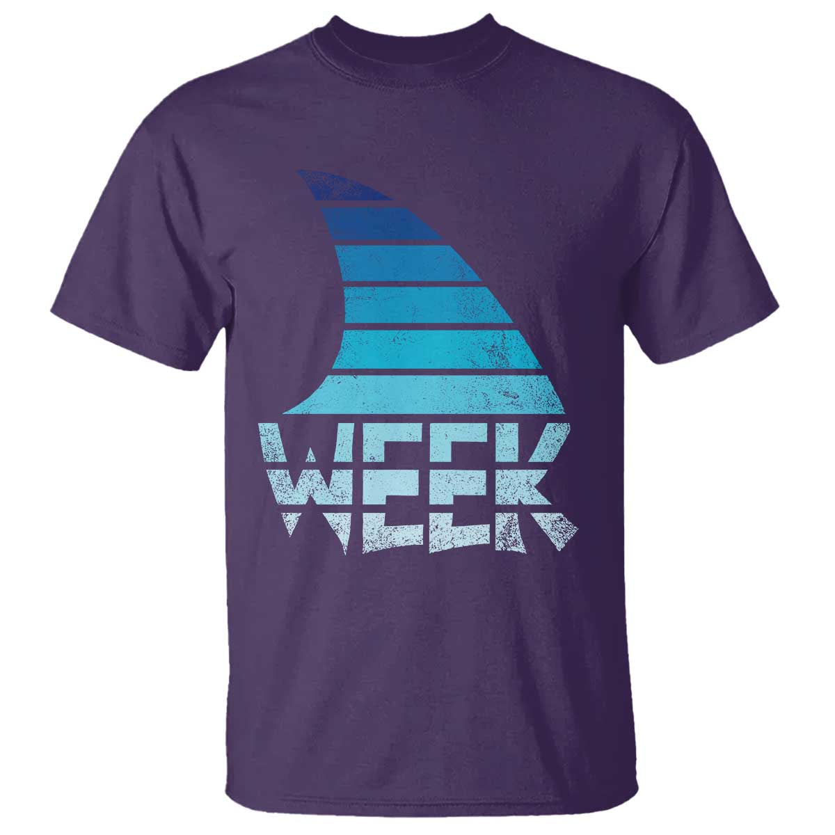 Funny Shark Fin Week Retro Ocean Wildlife Vintage T Shirt