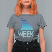 Funny Shark Fin Week Retro Ocean Wildlife Vintage T Shirt For Women