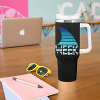 Funny Shark Fin Week Retro Ocean Wildlife Vintage Tumbler With Handle