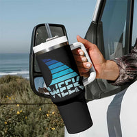 Funny Shark Fin Week Retro Ocean Wildlife Vintage Tumbler With Handle