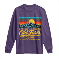 50th Birthday Official Member Old Fart Club Long Sleeve Shirt 50 Years of Being Awesome Funny Fart Joke Retro