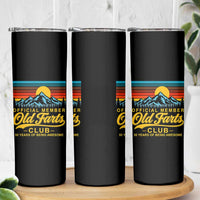 50th Birthday Official Member Old Fart Club Skinny Tumbler 50 Years of Being Awesome Funny Fart Joke Retro