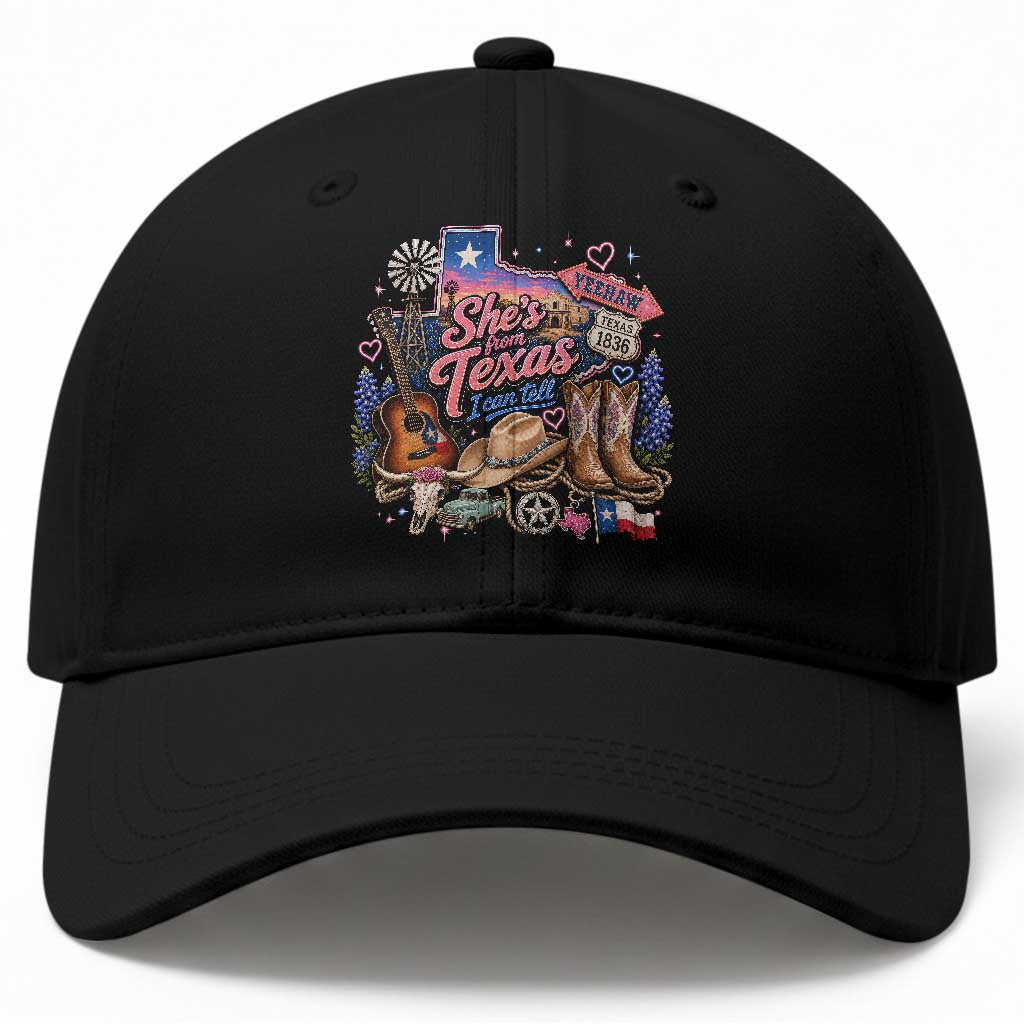 She Is From Texas I Can Tell Baseball Cap Texas Girl Pride