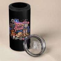 She Is From Texas I Can Tell 4 in 1 Can Cooler Tumbler Texas Girl Pride
