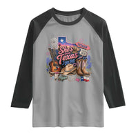 She Is From Texas I Can Tell Raglan Shirt Texas Girl Pride