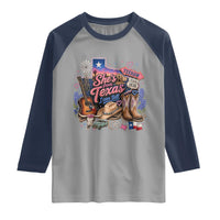 She Is From Texas I Can Tell Raglan Shirt Texas Girl Pride