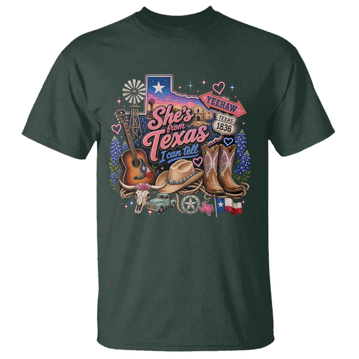 She Is From Texas I Can Tell T Shirt Texas Girl Pride