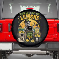 When Life Gives You Lemons Throw Them At People Spare Tire Cover Skeleton Lemon Jokes