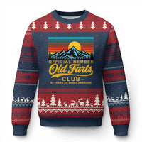 90th Birthday Official Member Old Fart Club Ugly Christmas Sweater 90 Years of Being Awesome Funny Fart Joke Retro