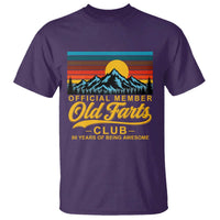 80th Birthday Official Member Old Fart Club T Shirt 80 Years of Being Awesome Funny Fart Joke Retro