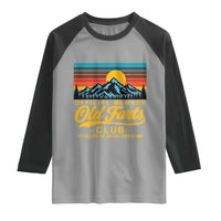 70th Birthday Official Member Old Fart Club Raglan Shirt 70 Years of Being Awesome Funny Fart Joke Retro