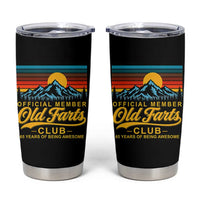 65th Birthday Official Member Old Fart Club Tumbler Cup 65 Years of Being Awesome Funny Fart Joke Retro