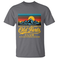 60th Birthday Official Member Old Fart Club T Shirt 60 Years of Being Awesome Funny Fart Joke Retro