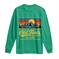 40th Birthday Official Member Old Fart Club Long Sleeve Shirt 40 Years of Being Awesome Funny Fart Joke Retro