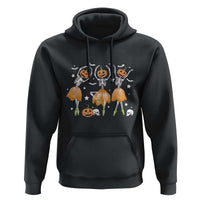 Funny Halloween Hoodie Ballerina Pumpkin Skeleton Pumpkin Flower