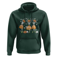 Funny Halloween Hoodie Ballerina Pumpkin Skeleton Pumpkin Flower