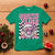 Funny Pink Santa Christmas T Shirt Christmas Vibes Checkboard - Wonder Print Shop