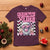 Funny Pink Santa Christmas T Shirt Christmas Vibes Checkboard - Wonder Print Shop