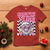 Funny Pink Santa Christmas T Shirt Christmas Vibes Checkboard - Wonder Print Shop