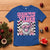 Funny Pink Santa Christmas T Shirt Christmas Vibes Checkboard - Wonder Print Shop