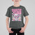 Funny Pink Santa Christmas T Shirt For Kid Christmas Vibes Checkboard - Wonder Print Shop