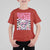 Funny Pink Santa Christmas T Shirt For Kid Christmas Vibes Checkboard - Wonder Print Shop