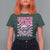 Funny Pink Santa Christmas T Shirt For Women Christmas Vibes Checkboard - Wonder Print Shop