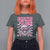 Funny Pink Santa Christmas T Shirt For Women Christmas Vibes Checkboard - Wonder Print Shop