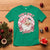 Funny Christmas T Shirt Holly Jolly Vibes Retro Pink Santa - Wonder Print Shop