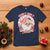 Funny Christmas T Shirt Holly Jolly Vibes Retro Pink Santa - Wonder Print Shop