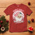 Funny Christmas T Shirt Holly Jolly Vibes Retro Pink Santa - Wonder Print Shop