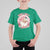 Funny Christmas T Shirt For Kid Holly Jolly Vibes Retro Pink Santa - Wonder Print Shop