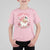 Funny Christmas T Shirt For Kid Holly Jolly Vibes Retro Pink Santa - Wonder Print Shop